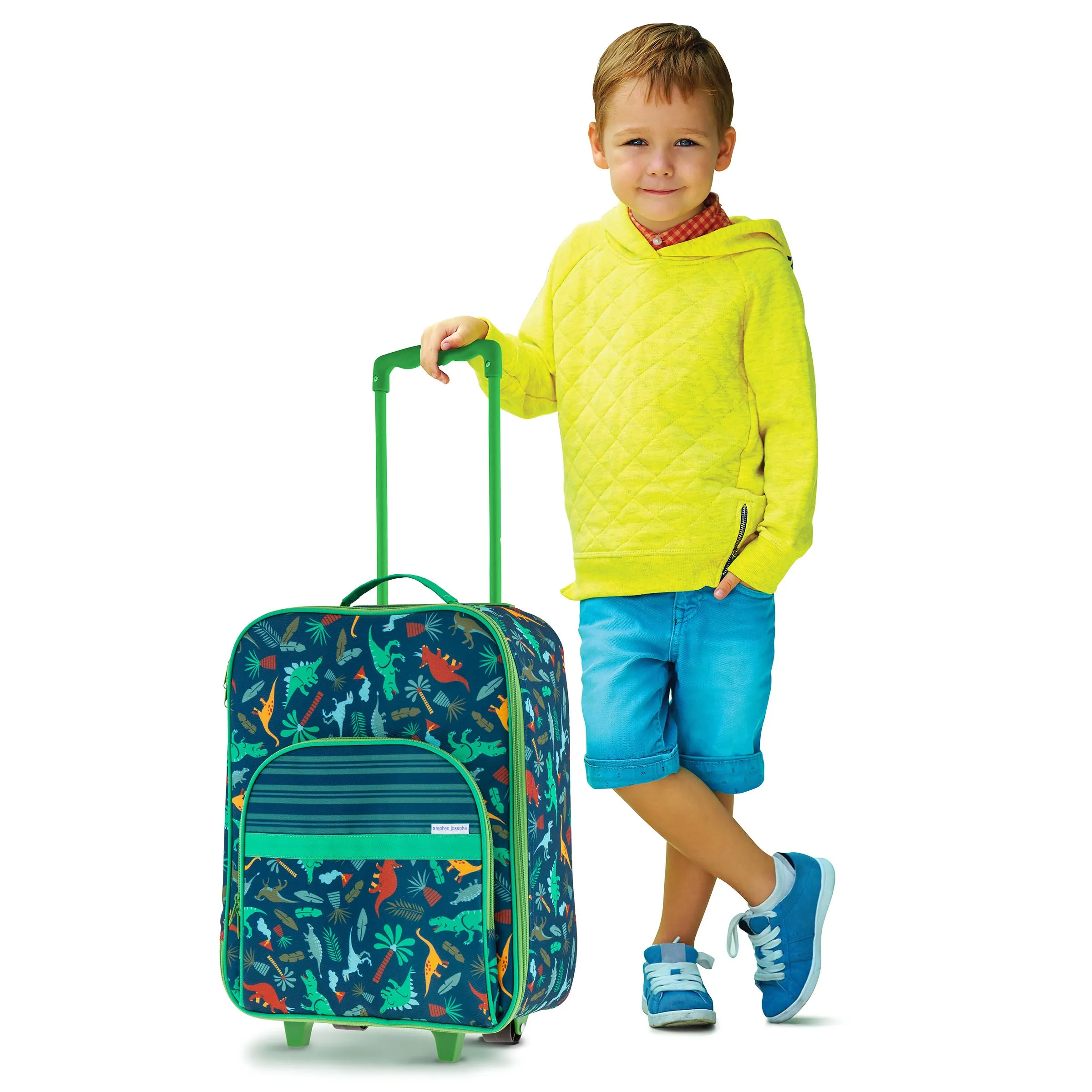 All Over Print Rolling Luggage - Dino