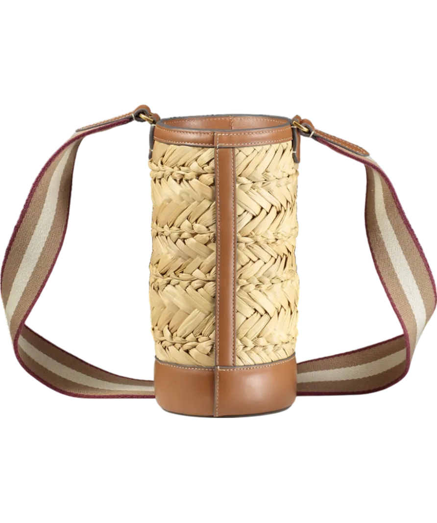 Anya Hindmarch Beige Eyes Wine Insulated Bottle Holder Bag