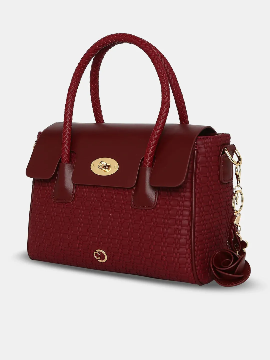 Caprese Andrea Tote Medium Office Handbag Red