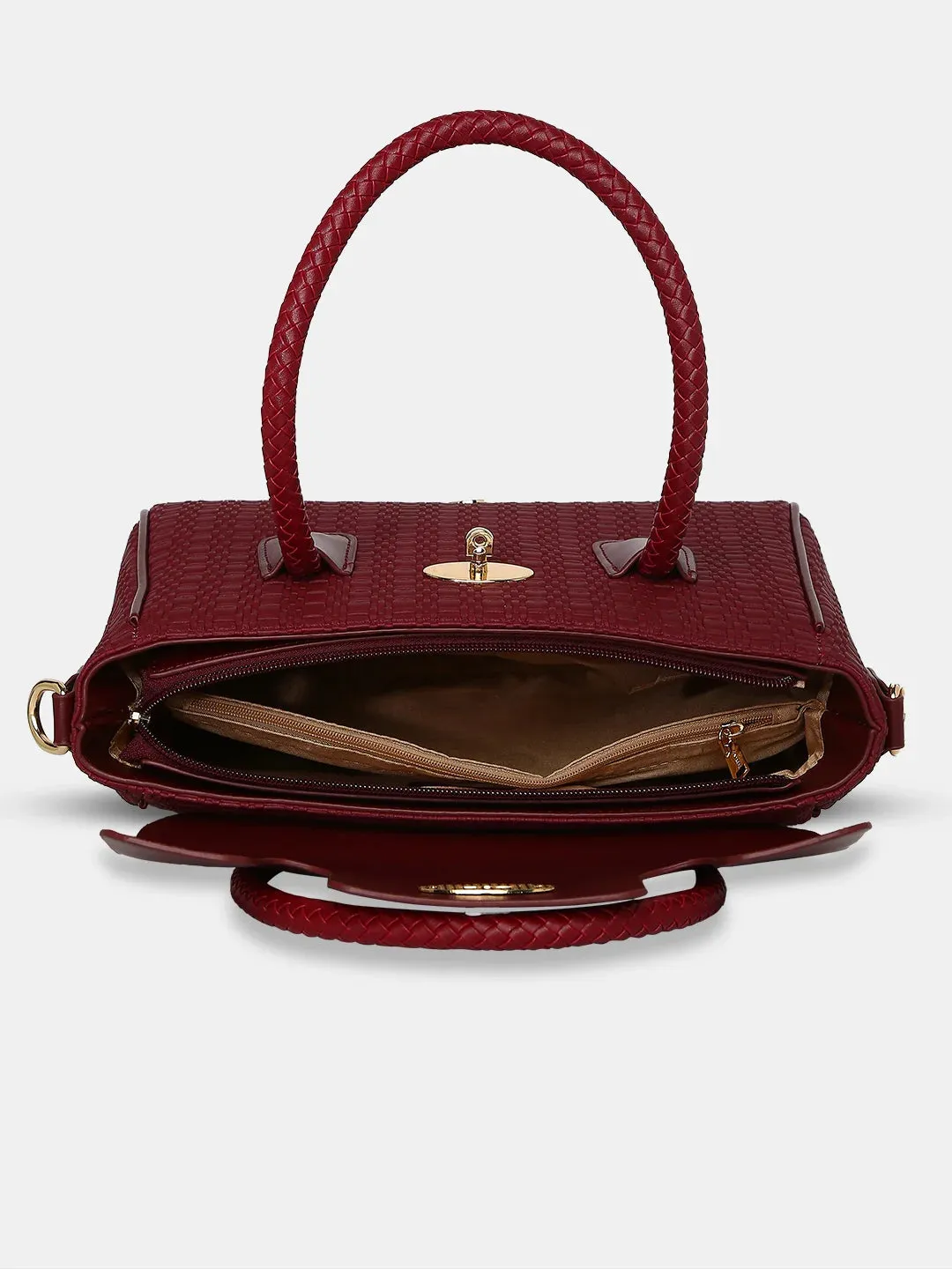 Caprese Andrea Tote Medium Office Handbag Red