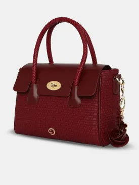 Caprese Andrea Tote Medium Office Handbag Red