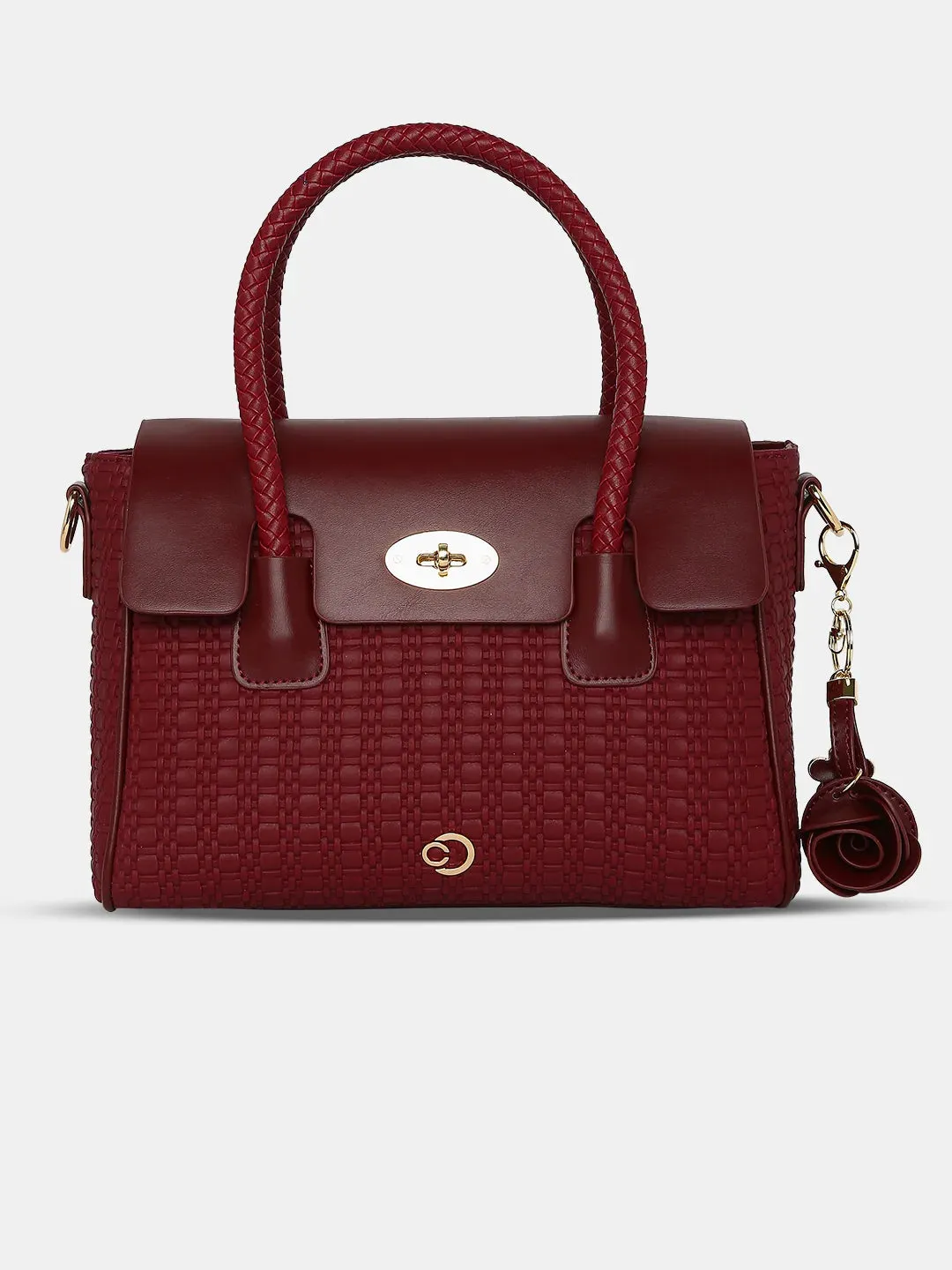 Caprese Andrea Tote Medium Office Handbag Red
