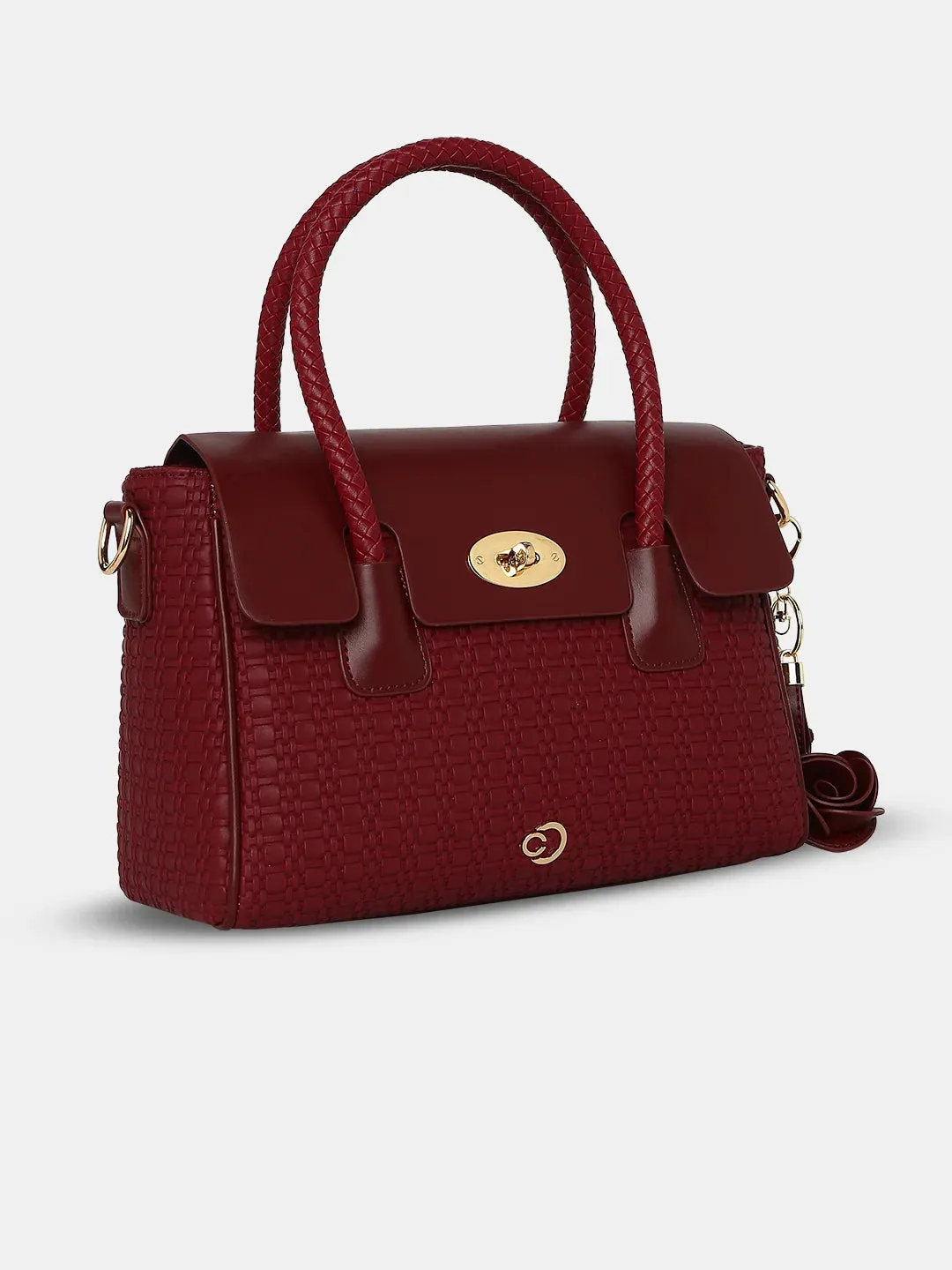 Caprese Andrea Tote Medium Office Handbag Red