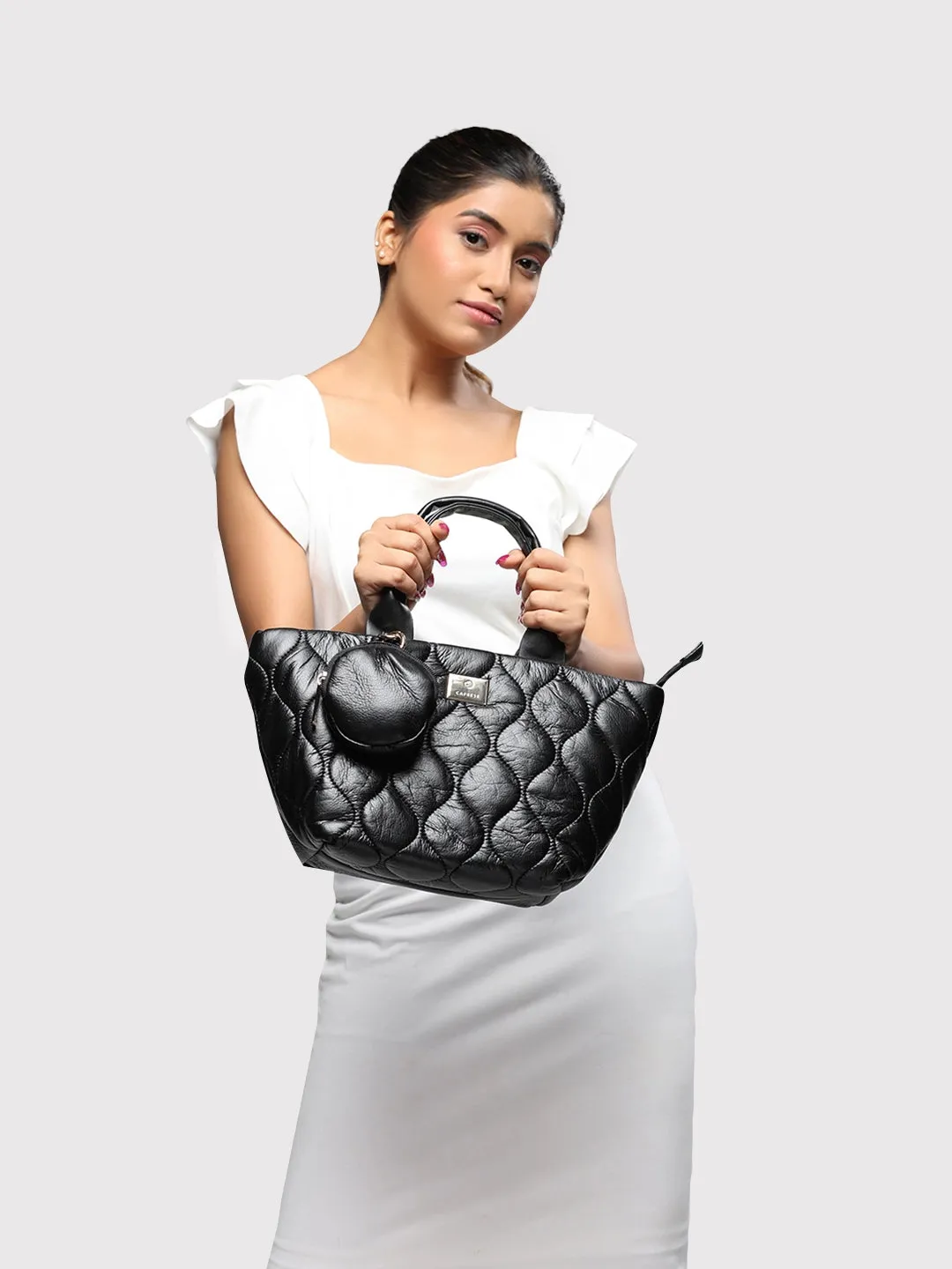 Caprese Briar Tote Small Office Handbag Black