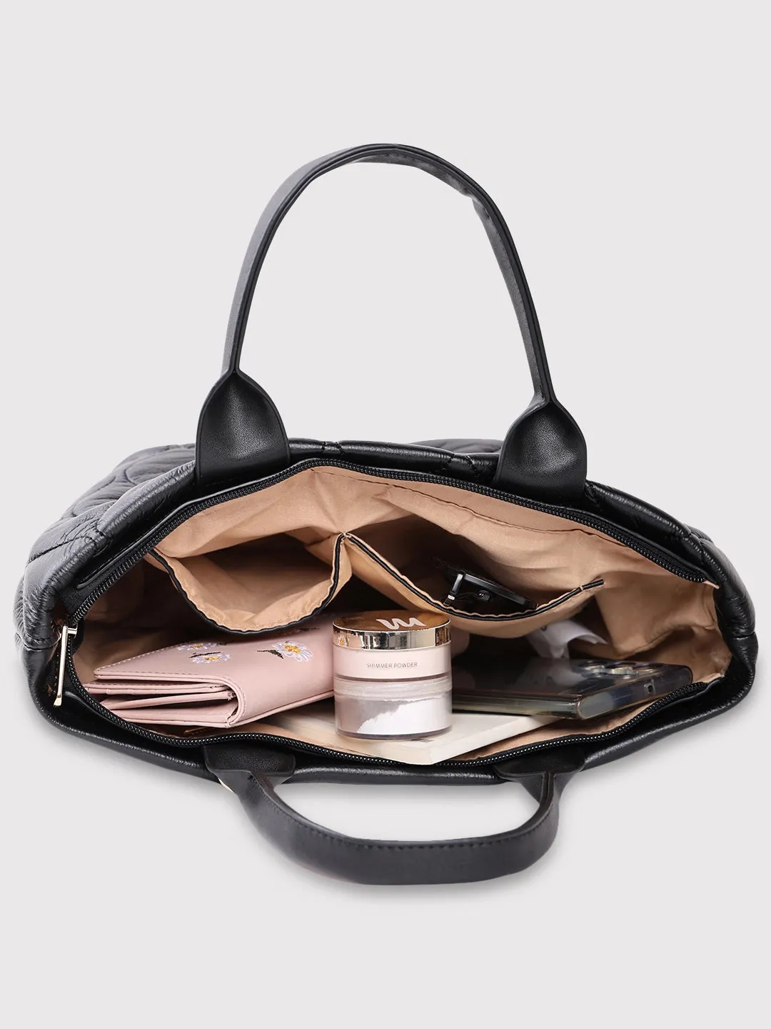 Caprese Briar Tote Small Office Handbag Black