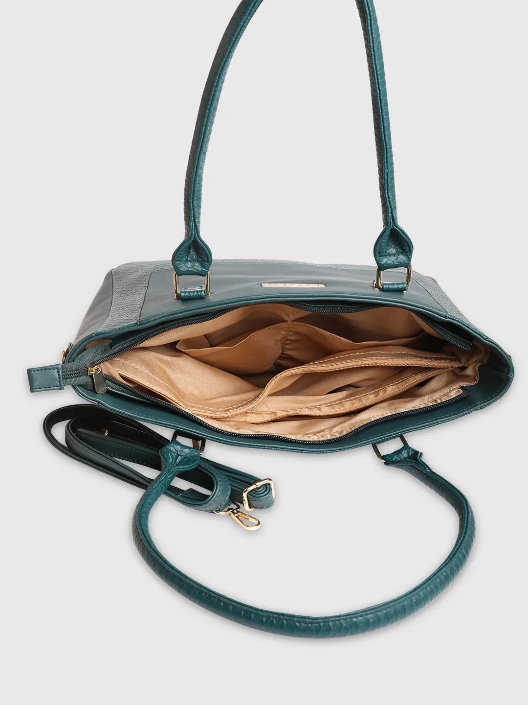 Caprese Fiona Tote Large Office Handbag Teal