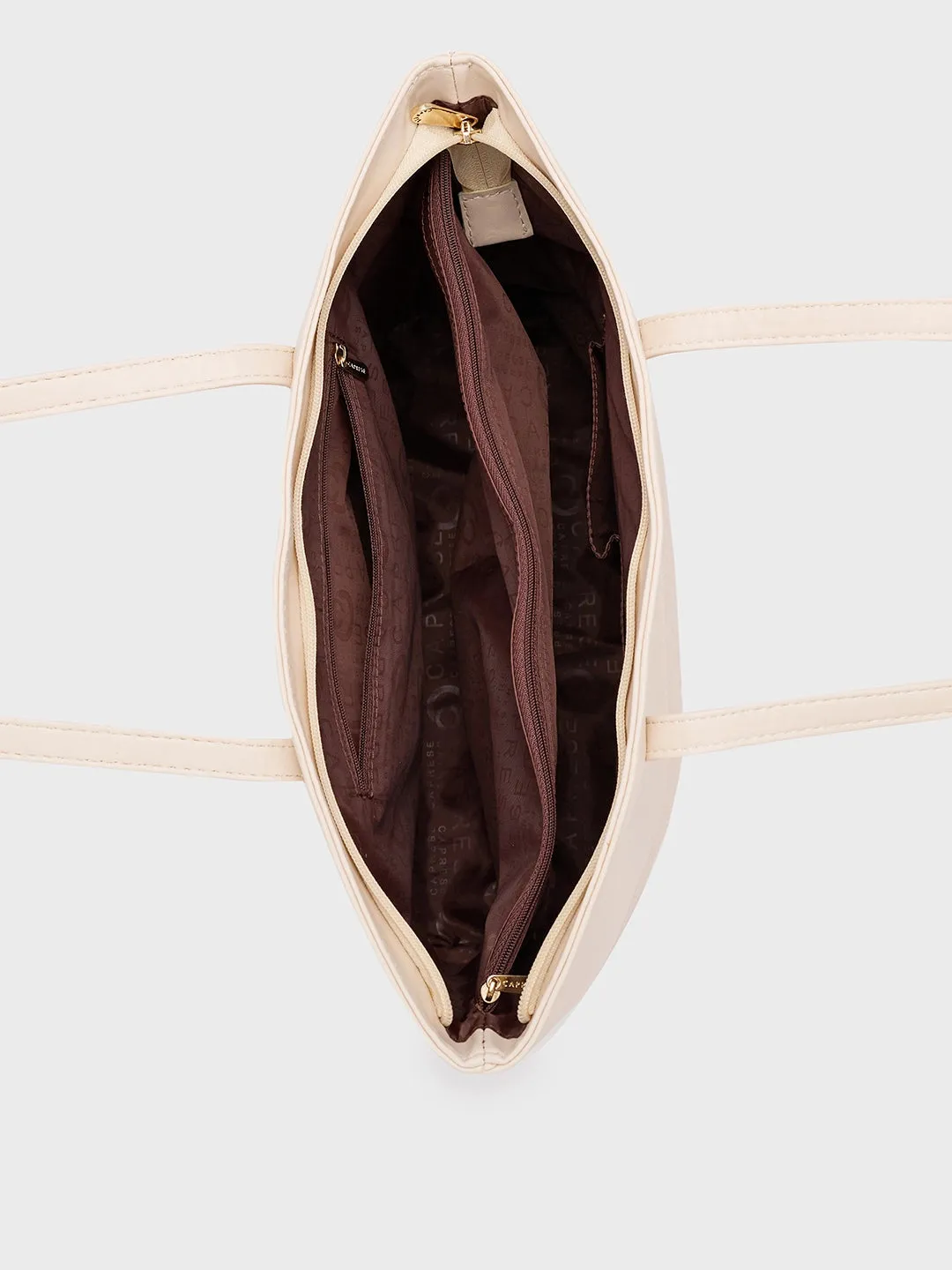 Caprese Serene Tote Medium Off White