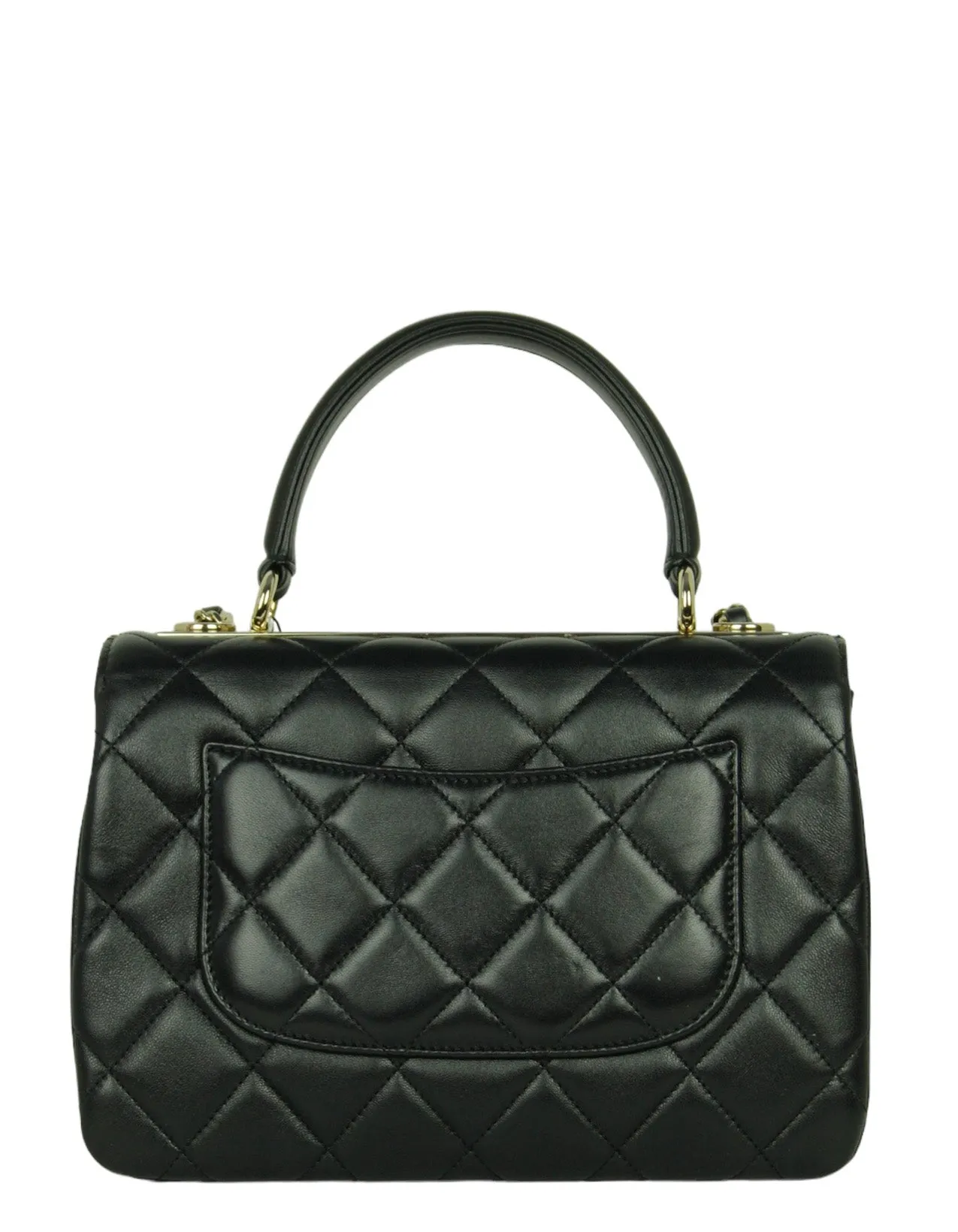 Chanel NWT 2024 Black Lambskin Quilted Trendy CC