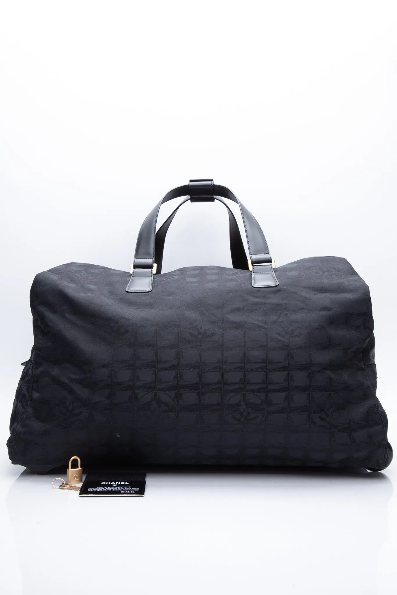CHANEL Nylon Travel Rolling Carry On