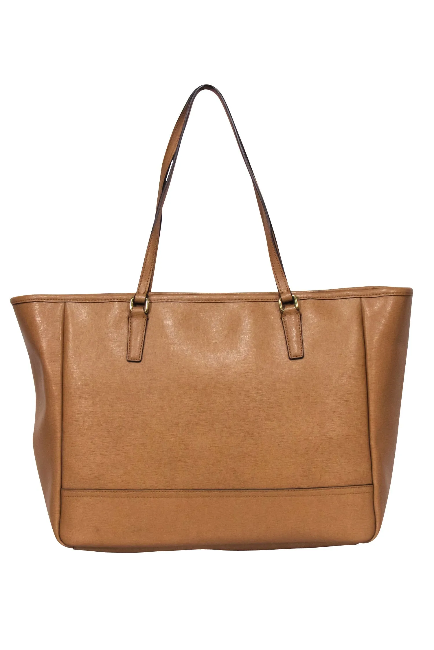 Coach - Tan Saffiano Leather Tote Bag