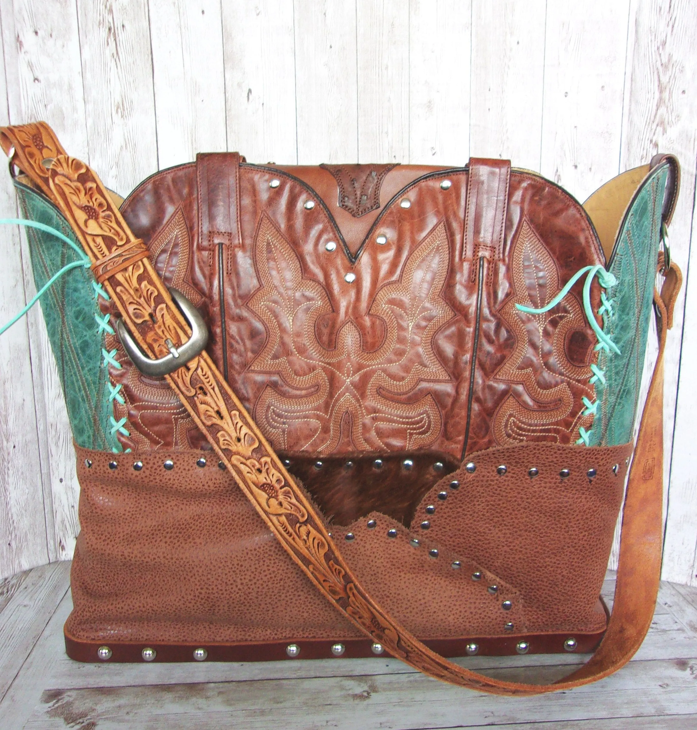 Cowboy Boot Laptop Tote LT39