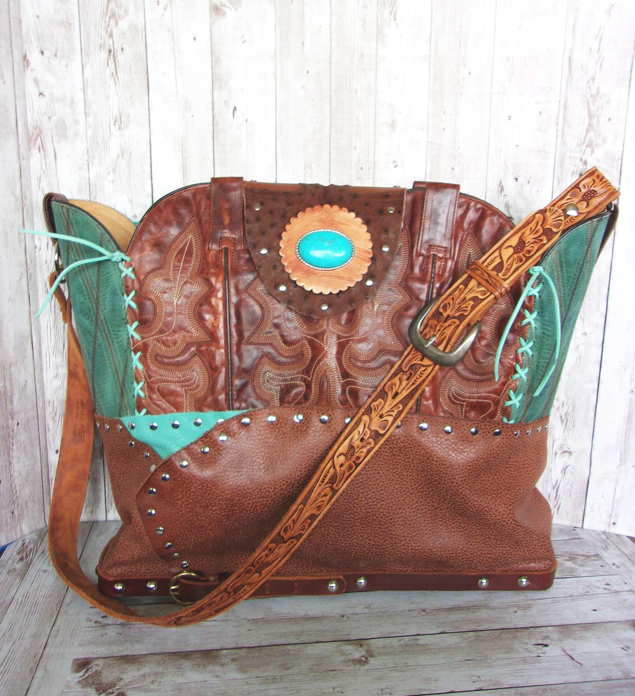 Cowboy Boot Laptop Tote LT39