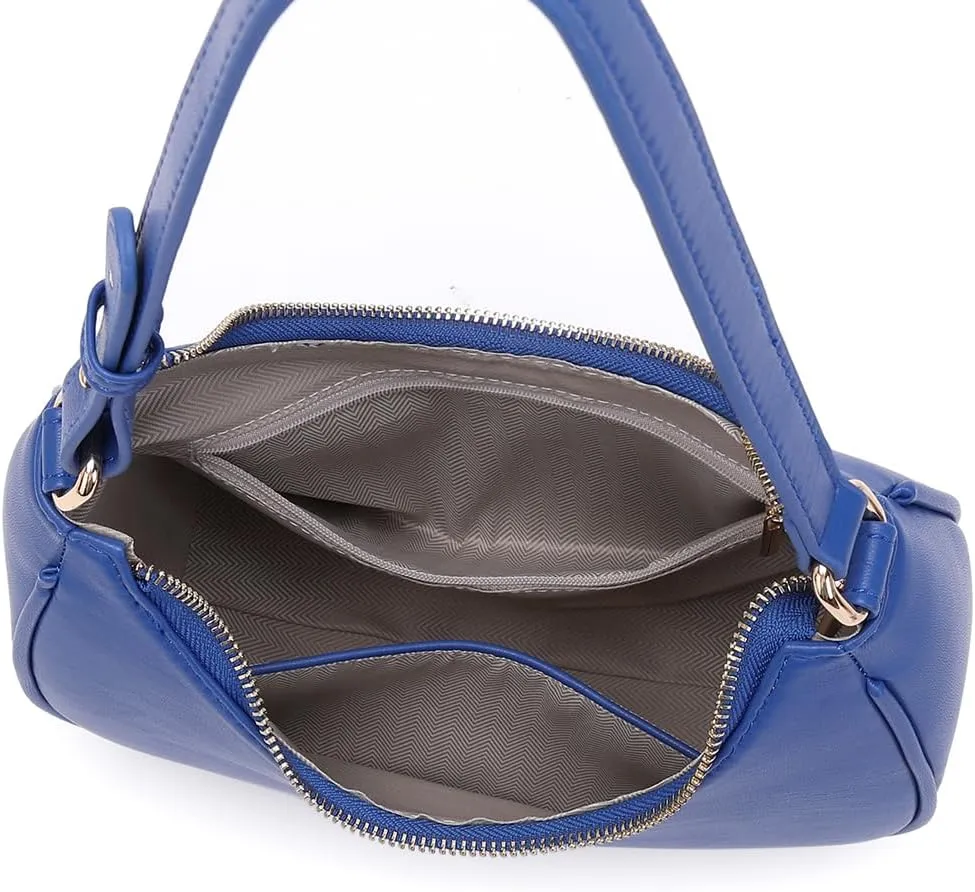 Crescent Shoulder Bags for Women Cute Hobo Tote Handbag Under the Arm Purses Mini Clutch Purse with Zipper Closure