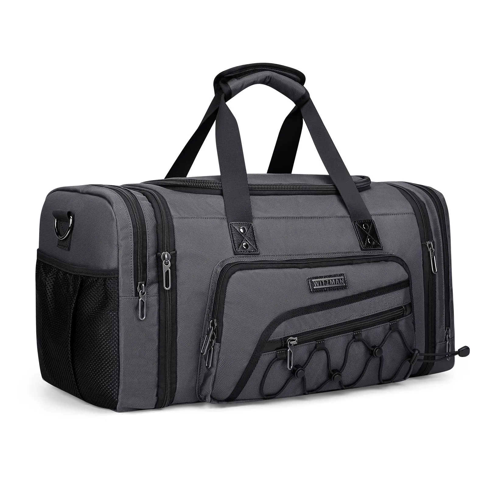 Duffel Bag Nylon Large Gym Weekender Bag With Shoe Compartment