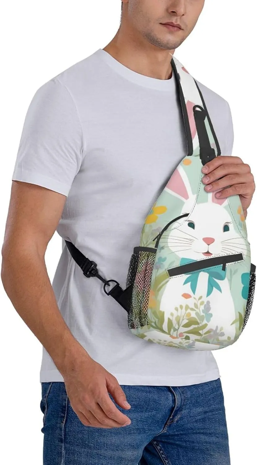 Eiffel Tower Shoulder Bag Crossbody Backpack Chest Bag Lightweight Sling Daypackstravel Hiking Cycling For Men Women