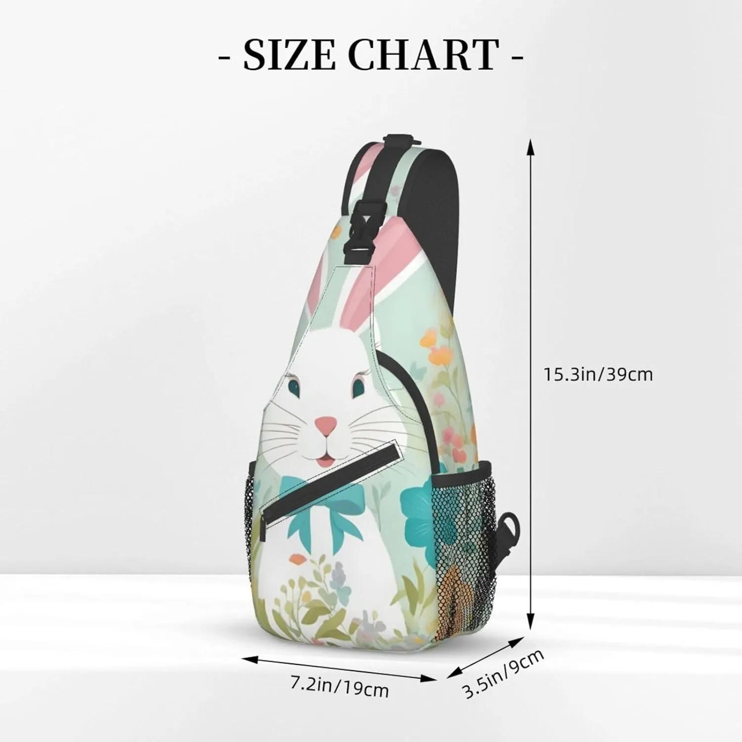 Eiffel Tower Shoulder Bag Crossbody Backpack Chest Bag Lightweight Sling Daypackstravel Hiking Cycling For Men Women