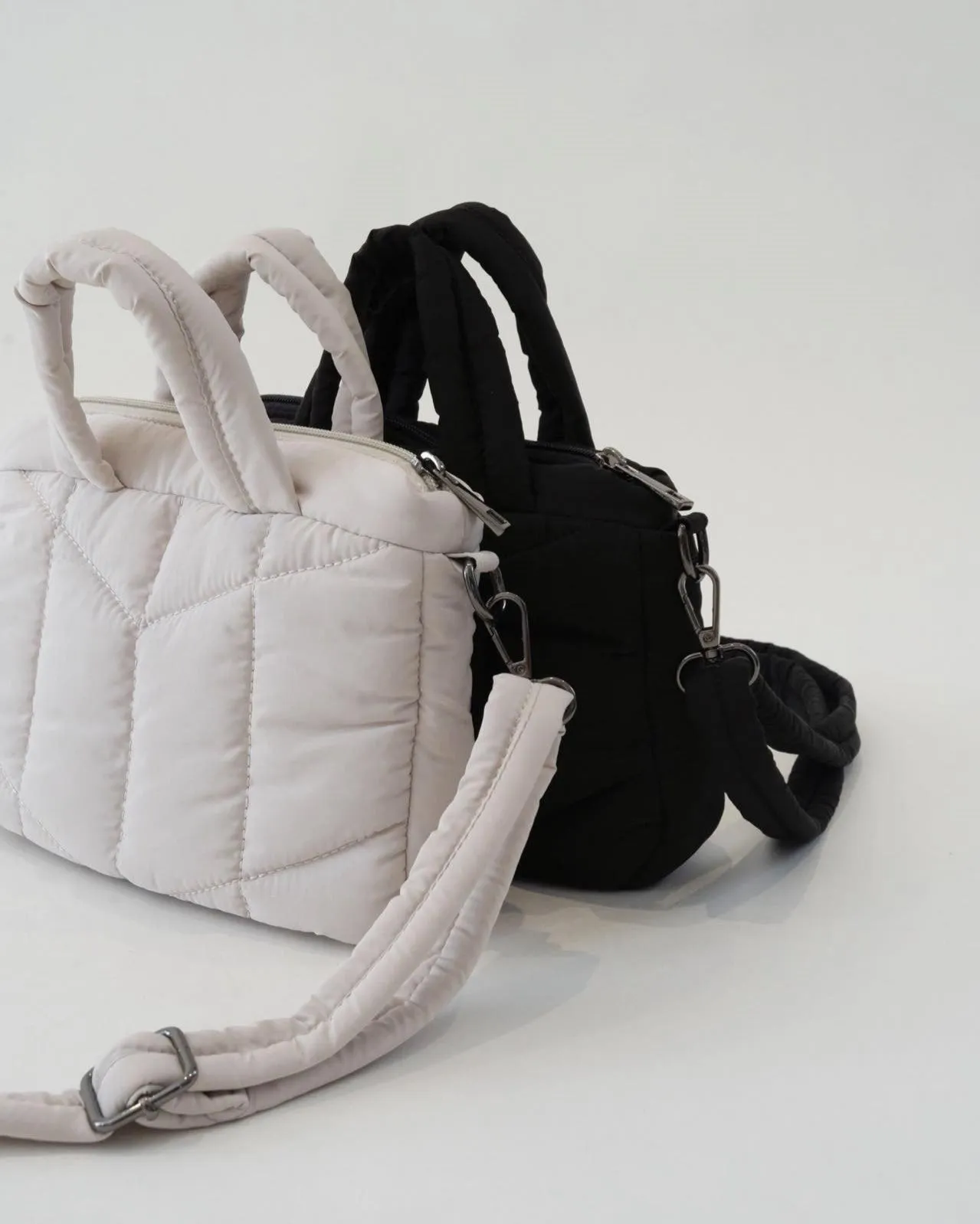 Everyday Crossbody Quilted Bag (Black)
