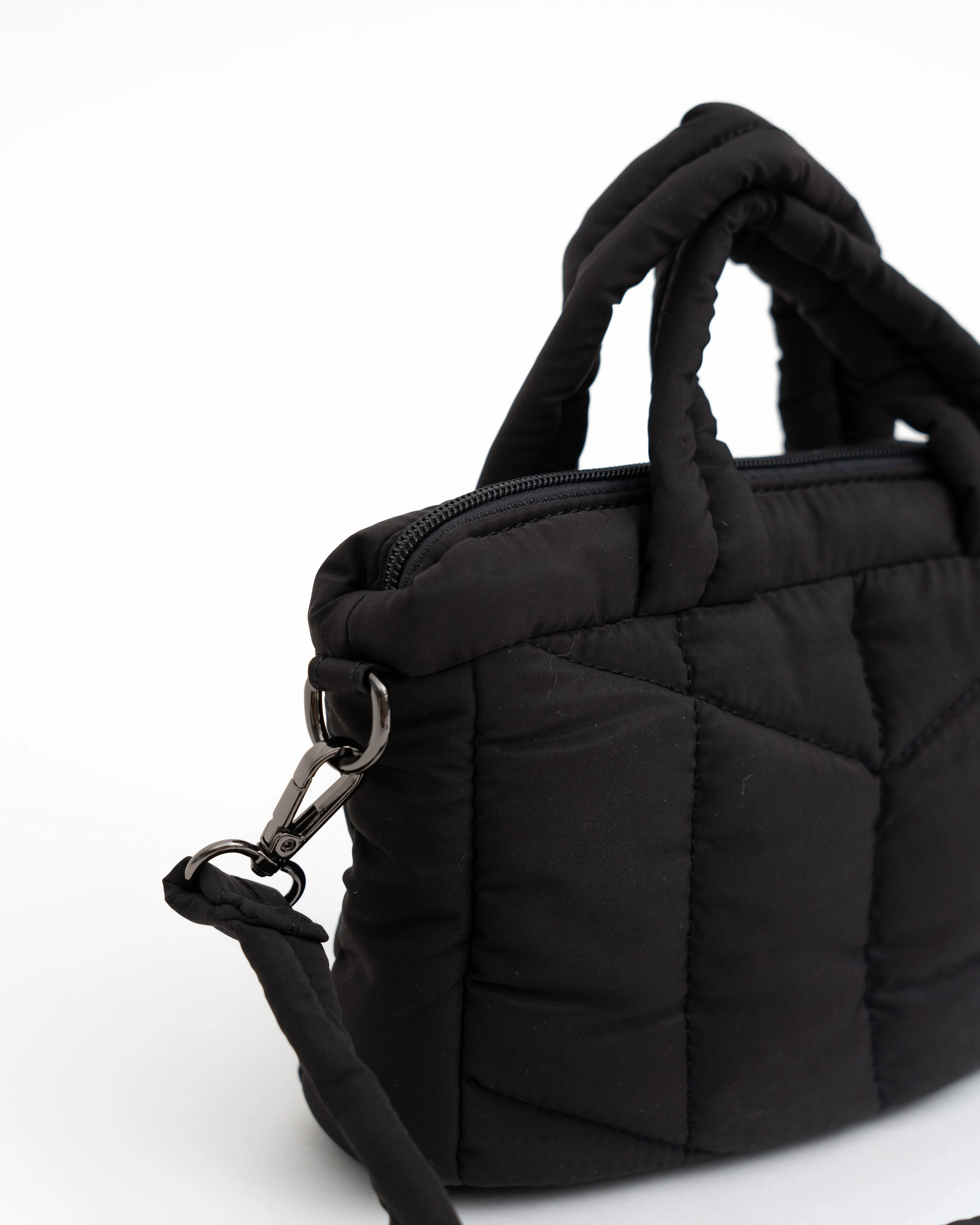 Everyday Crossbody Quilted Bag (Black)
