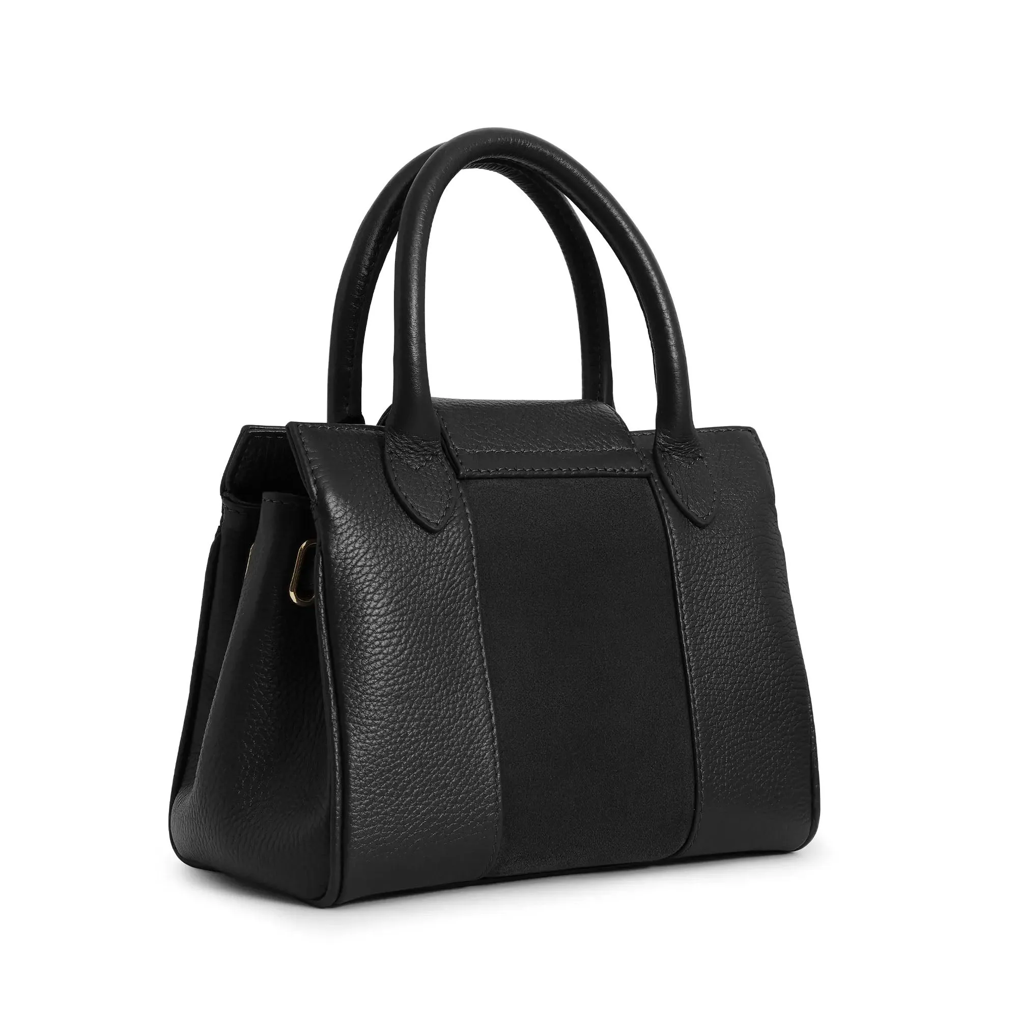 Fairfax & Favor Premium Stockist Exclusive Black Leather Mini Windsor Handbag