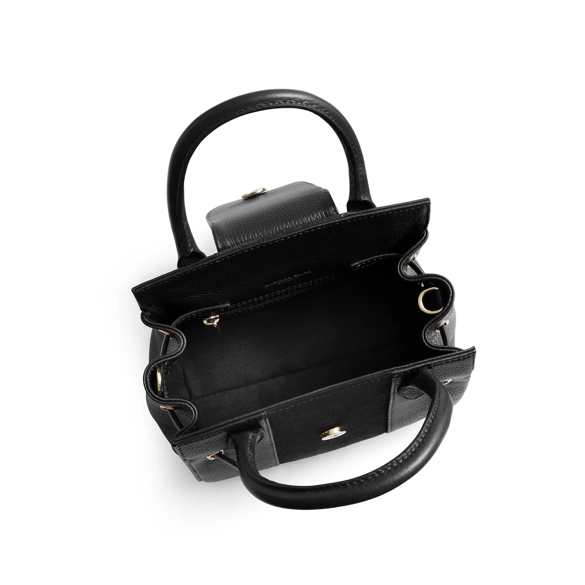 Fairfax & Favor Premium Stockist Exclusive Black Leather Mini Windsor Handbag