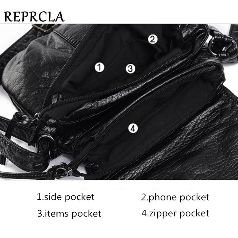 Fashion Designer Women Messenger Crossbody PU Leather Shoulder Bag Quality Handbags Clutch Vintage