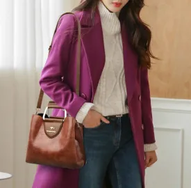 Fashionable genuine leather kangaroo bag for women new autumn and winter large capacity women's bag soft leather mother's handbag for women