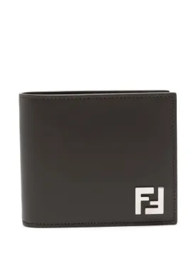 FF LEATHER AND CANVAS BROWN BI-FOLD WALLET
