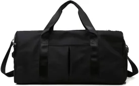 Geboldil Men and Women's Travel Bag With Shoe Compartment Sports Tote Gym Bag Weekender Overnight Shoulder Bag Large