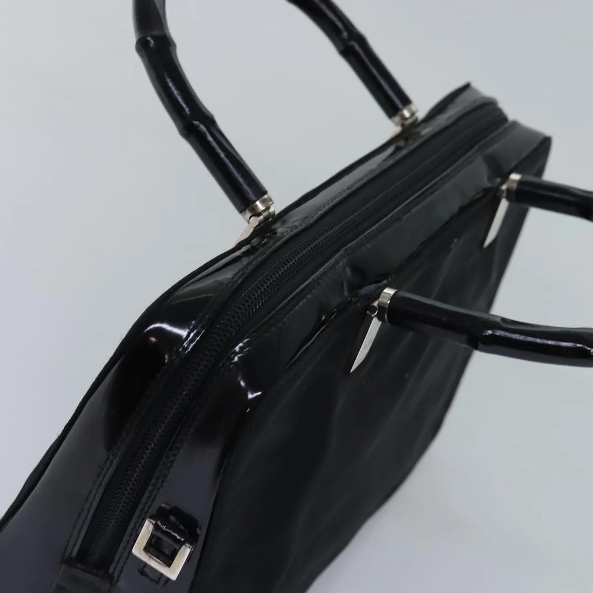 Gucci Bamboo  Canvas Handbag ()