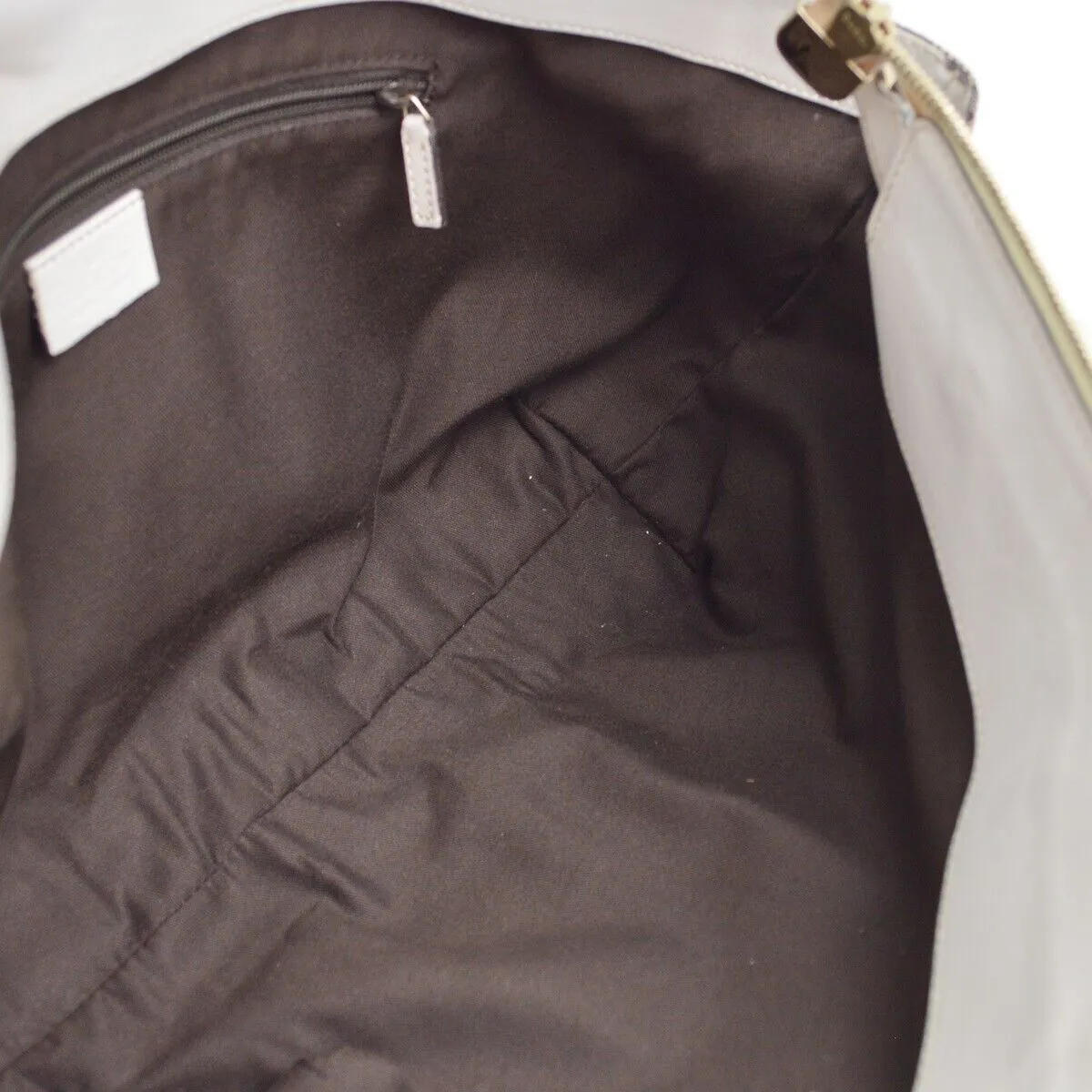Gucci Beige White Gg Tote Handbag