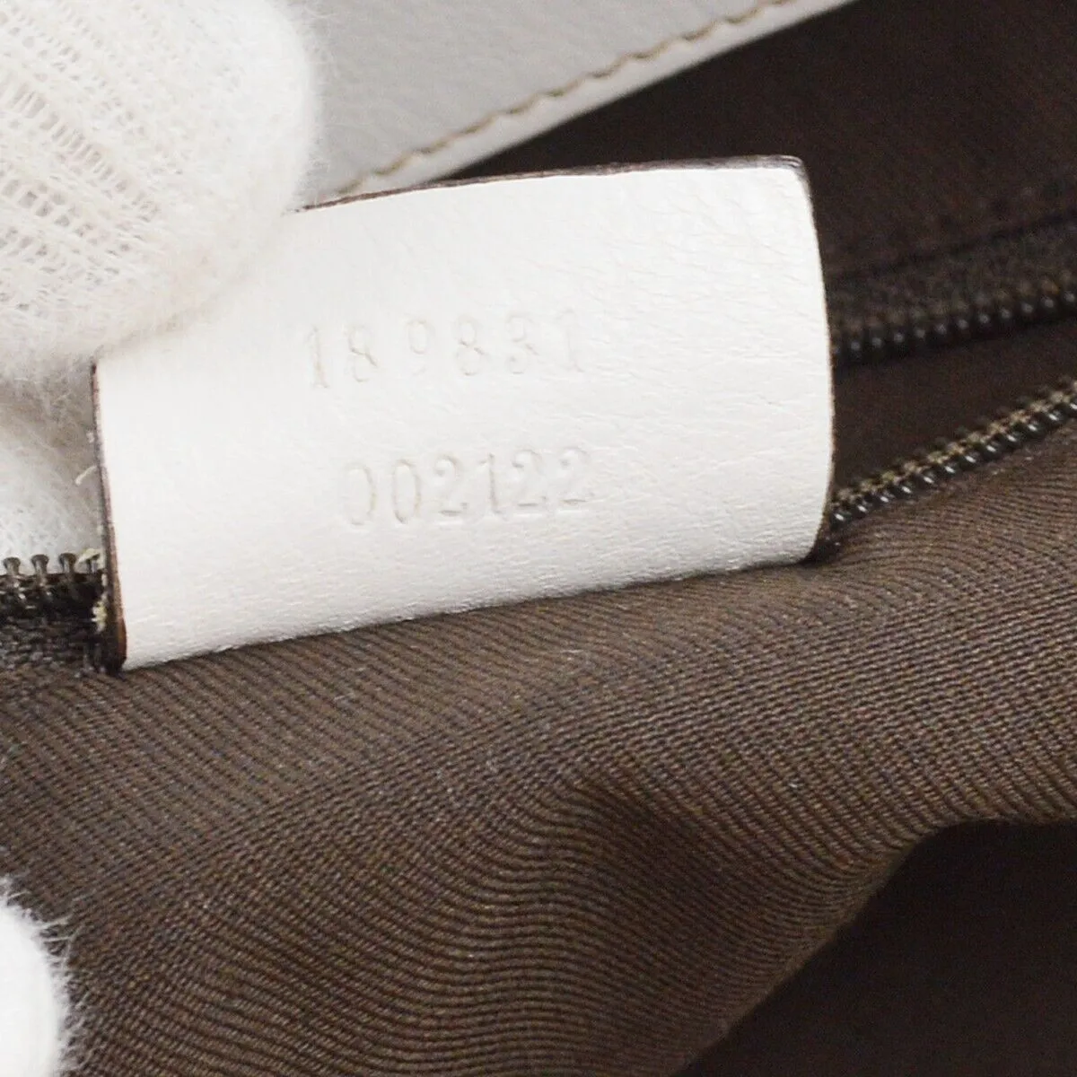Gucci Beige White Gg Tote Handbag