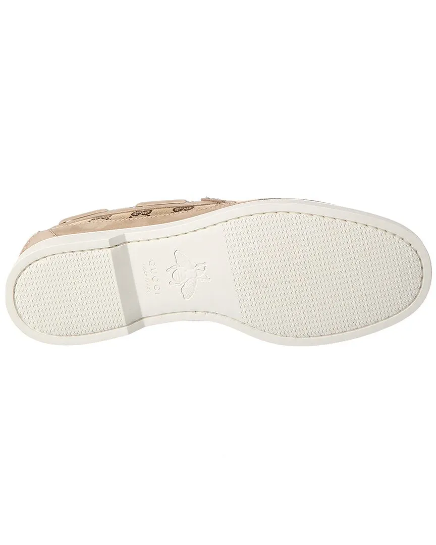 Gucci Canvas Moccasin