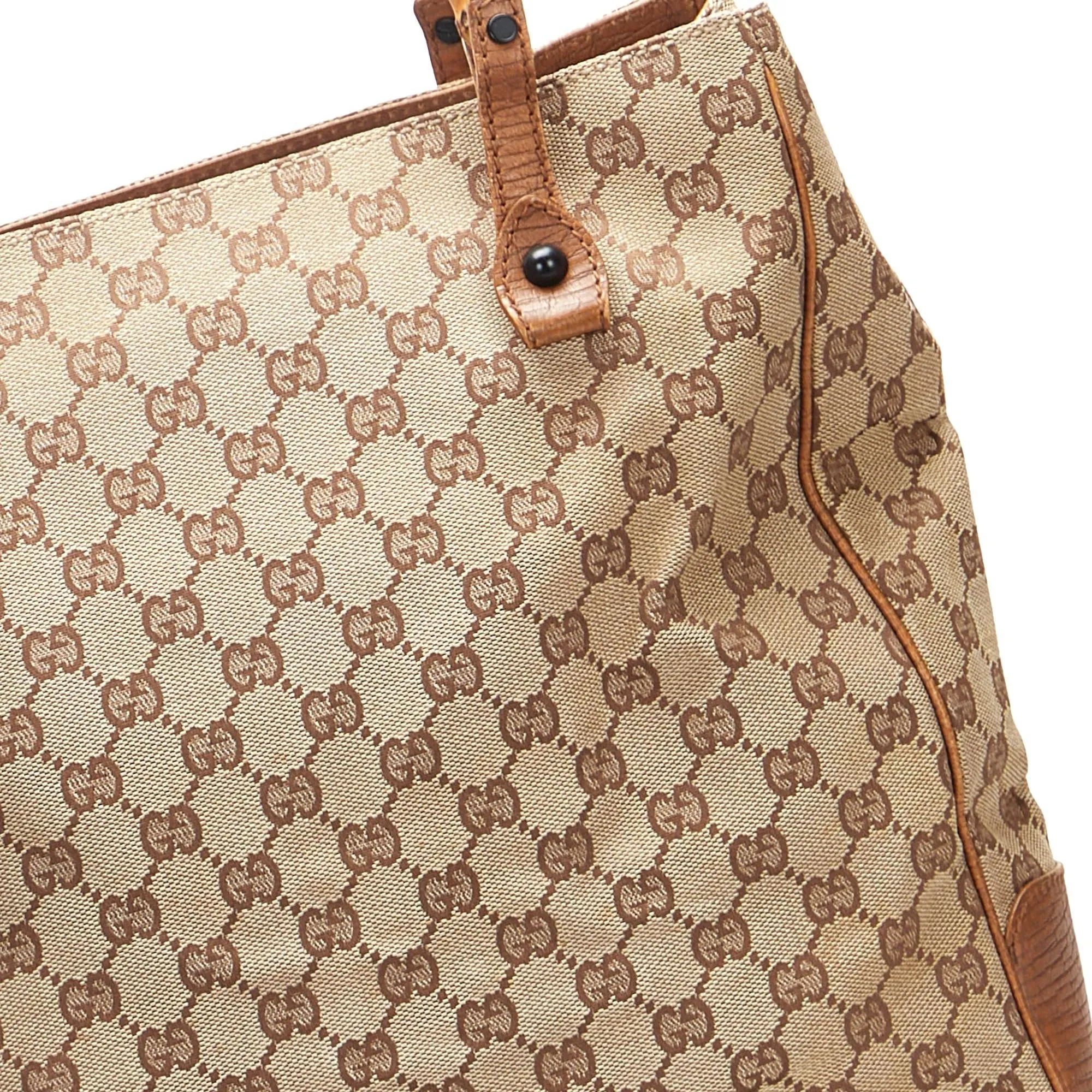 Gucci GG Canvas Bamboo Tote (SHG-lDJCHu)