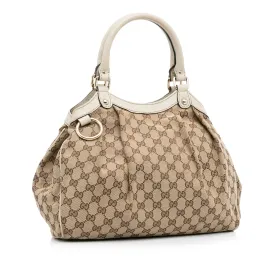 Gucci GG Canvas Sukey Tote (SHG-NtlWYR)