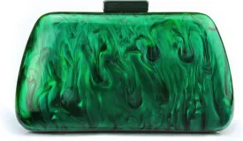 HOXIS Acrylic Evening Clutch Bag with Detachable Chain Strap Women's Marble Purse for Wedding Cocktail Prom Party