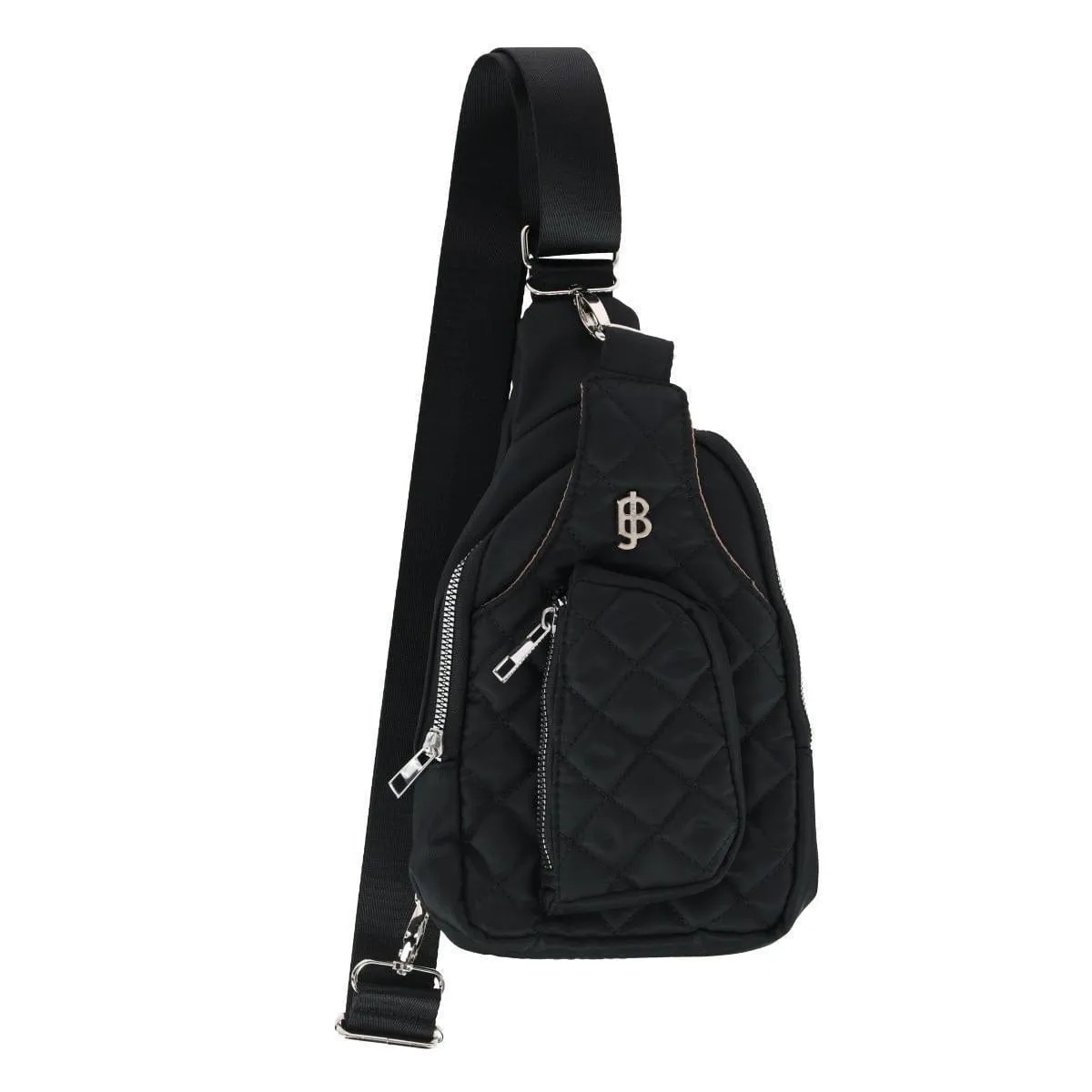Julia Buxton Women's Nylon Quilted Sling Bag