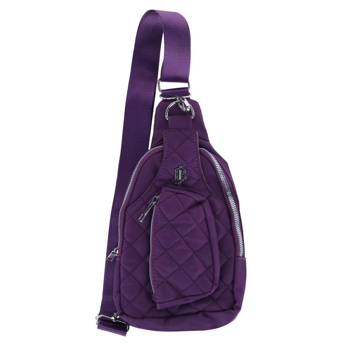 Julia Buxton Women's Nylon Quilted Sling Bag