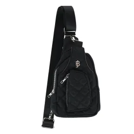 Julia Buxton Women's Nylon Quilted Sling Bag