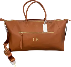 Katie Loxton Brown Large Weekend Bag With "LB" Monogram