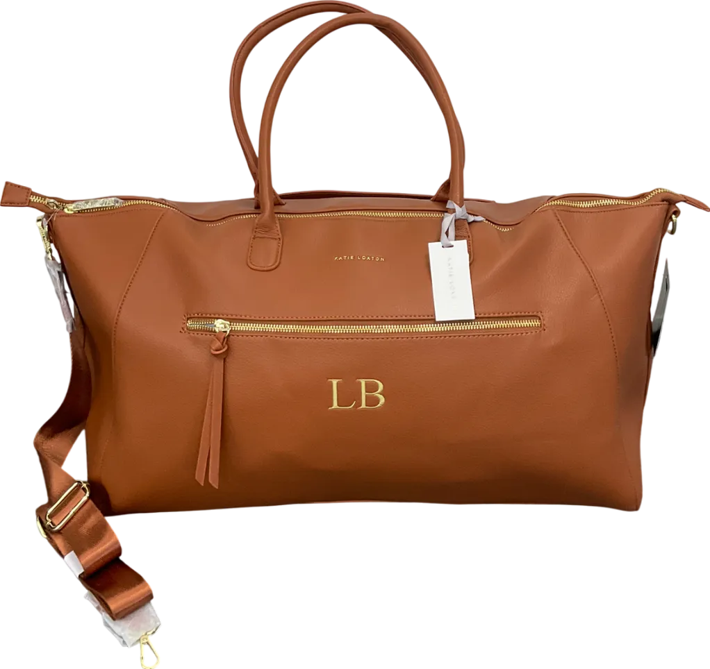 Katie Loxton Brown Large Weekend Bag With "LB" Monogram