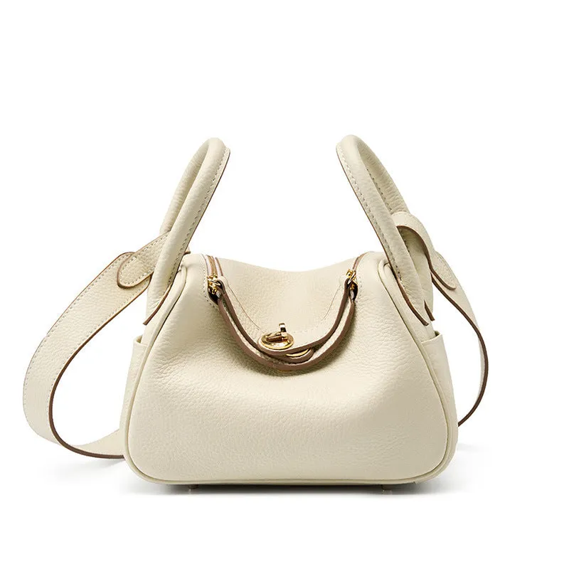 Large popular new women's bag lindy bag leather shoulder messenger bag pillow bag versatile lindy bag doctor
