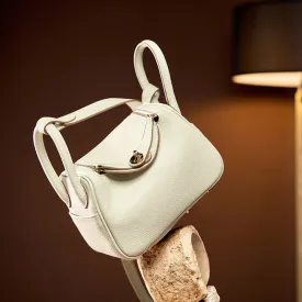 Large popular new women's bag lindy bag leather shoulder messenger bag pillow bag versatile lindy bag doctor