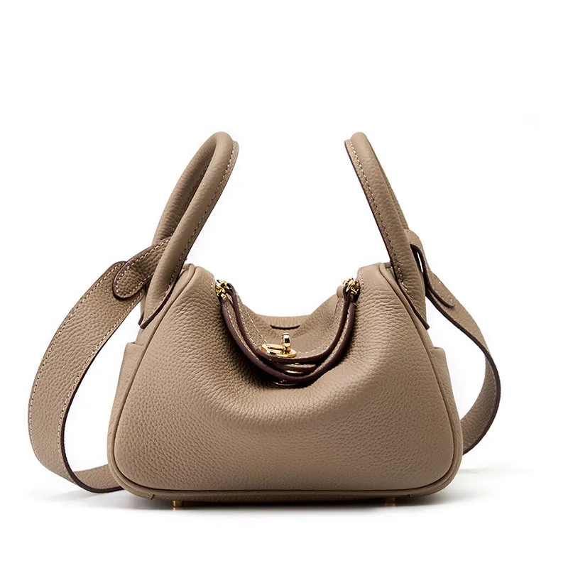 Large popular new women's bag lindy bag leather shoulder messenger bag pillow bag versatile lindy bag doctor