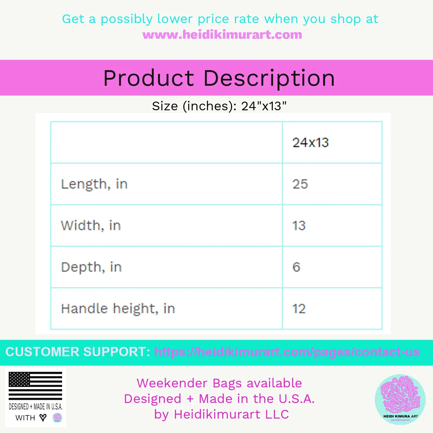 Light Blue Dots Large Bag, Colorful Polka Dots Designer 24"x13" Oversized Weekender Bag