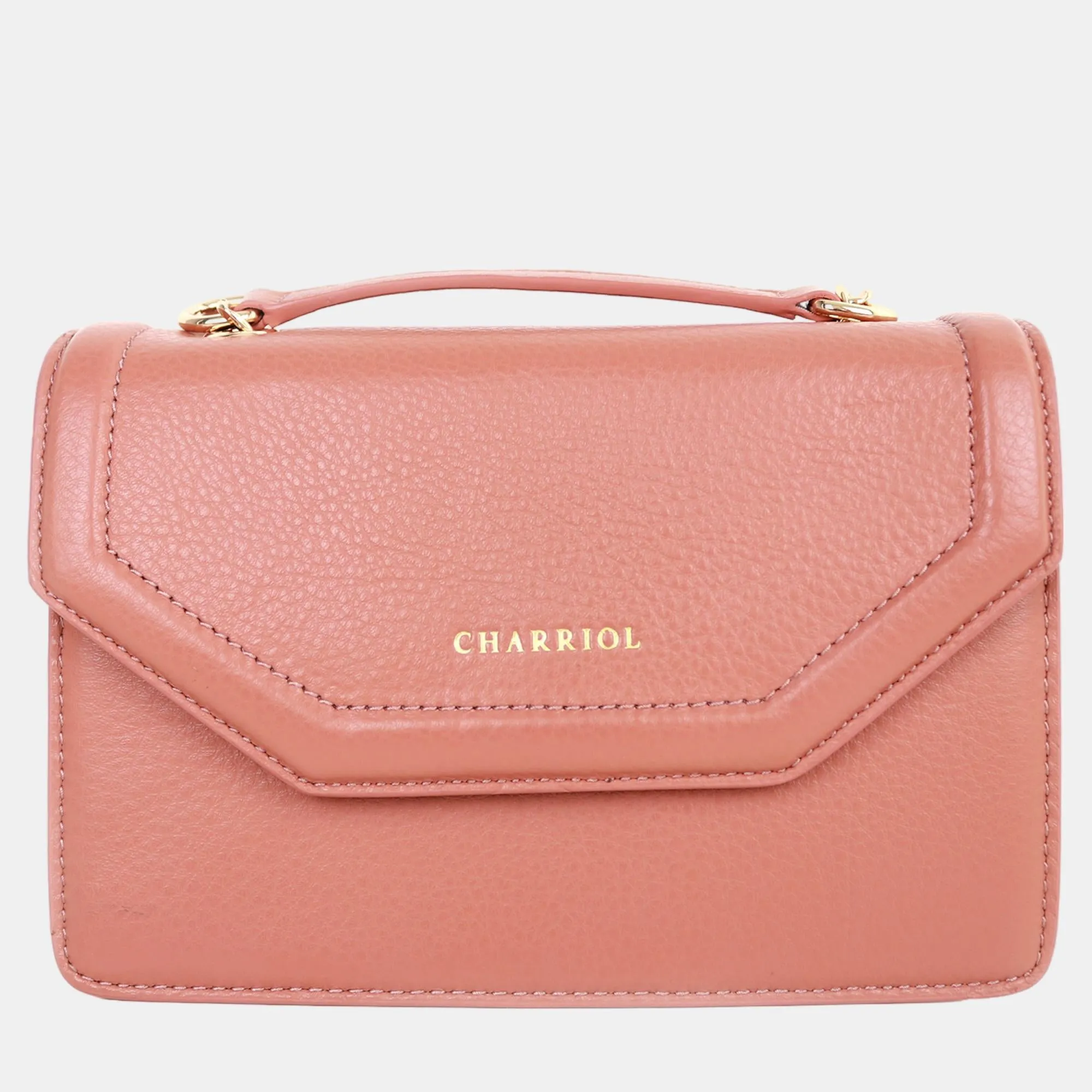 Light Brown Leather Twilight Handbag