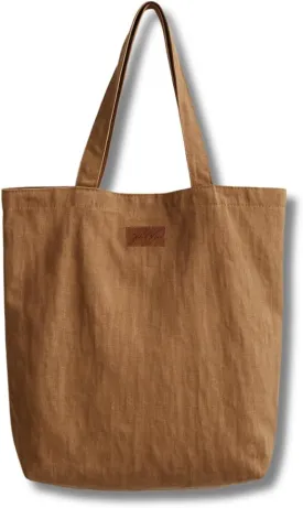 Linen Tote Bag for Men & WomenTravel, Shopping & WorkStylish, Large Capacity, Durable & Versatile.