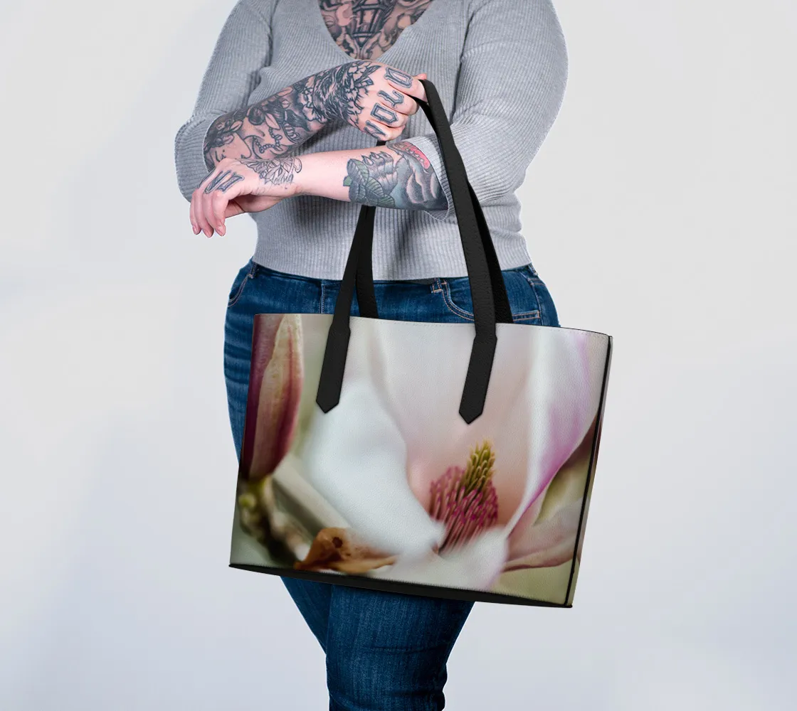 Magnolia Faux Leather Handbag