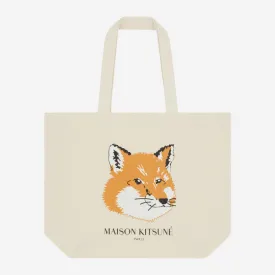 Maison Kitsune Fox Head Tote Bag