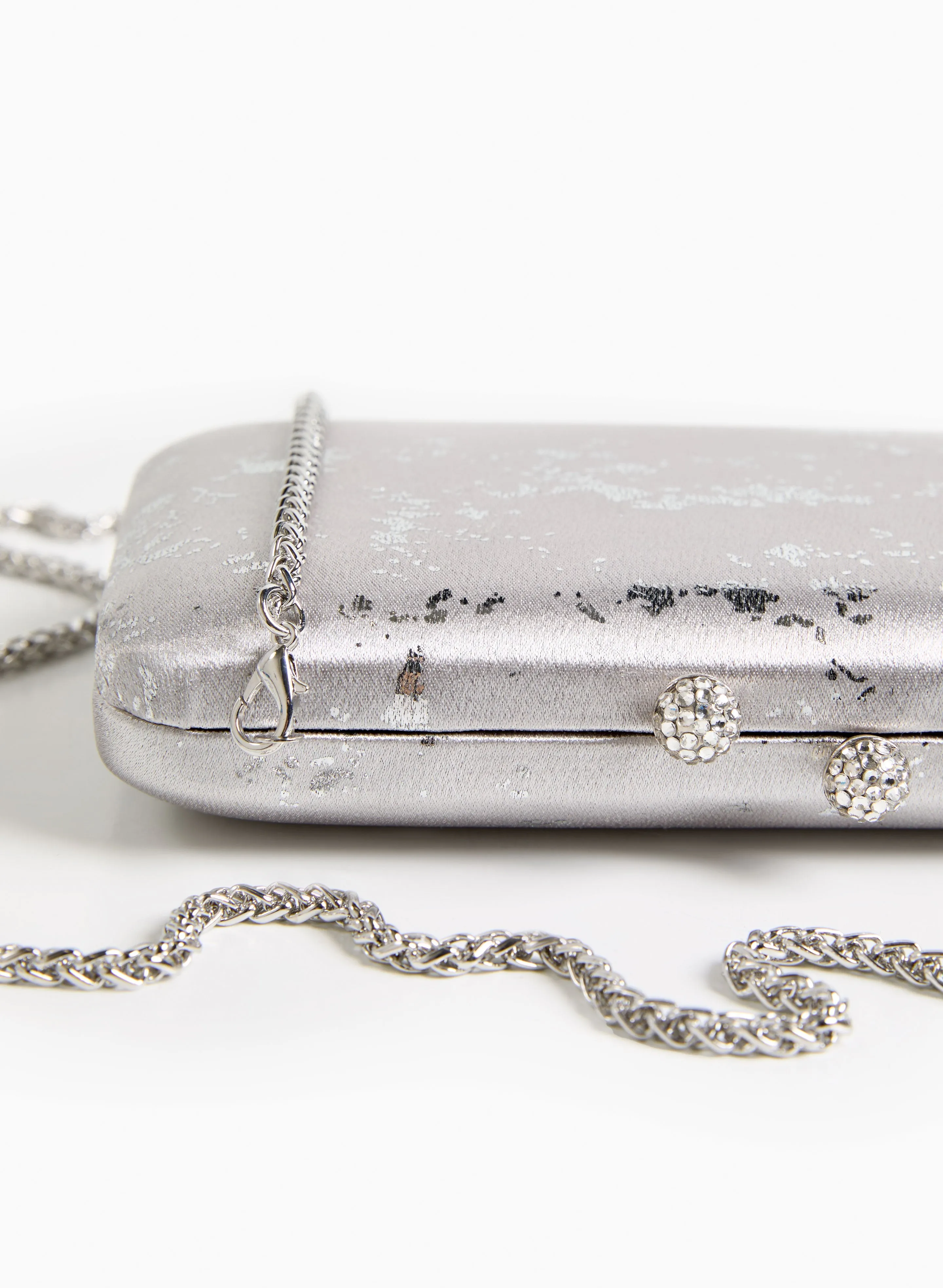 Marbled Metallic Clutch