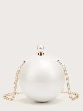 Mini Faux Pearl Clutch Bag